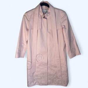 Per se by Carlisle Baby Pink Cut out design Trench Coat 4